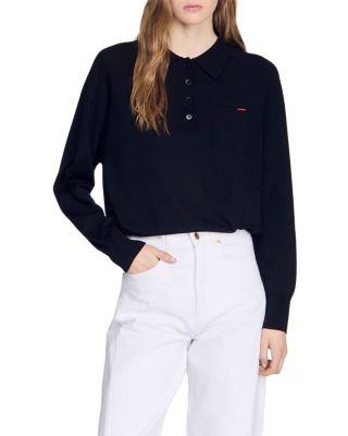 Miki Wool Blend Polo Sweater