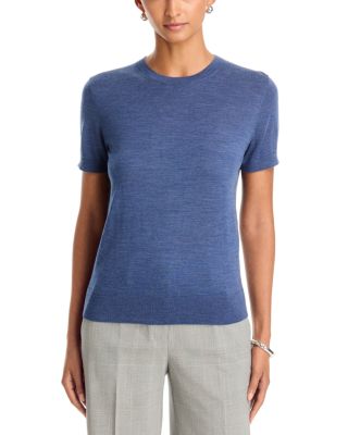 Lightweight Wool Short Sleeve Top