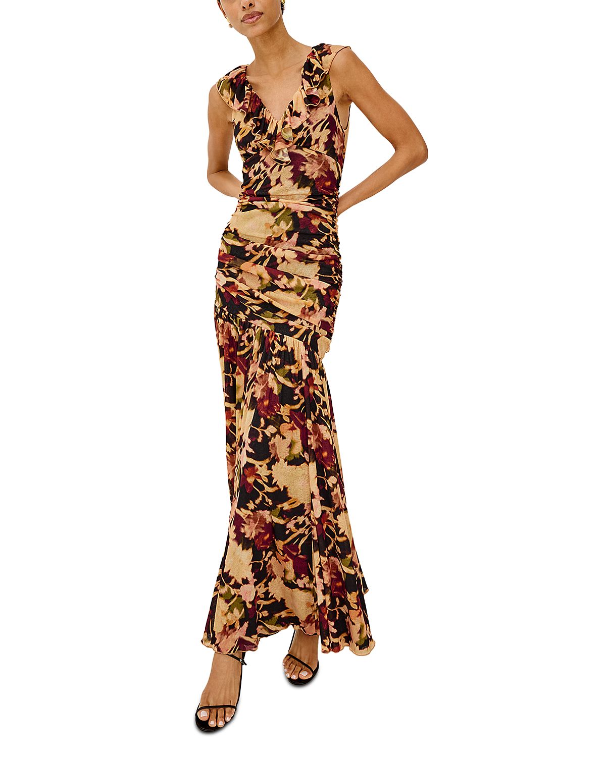 Rails Veda Ruched Knit Maxi Dress