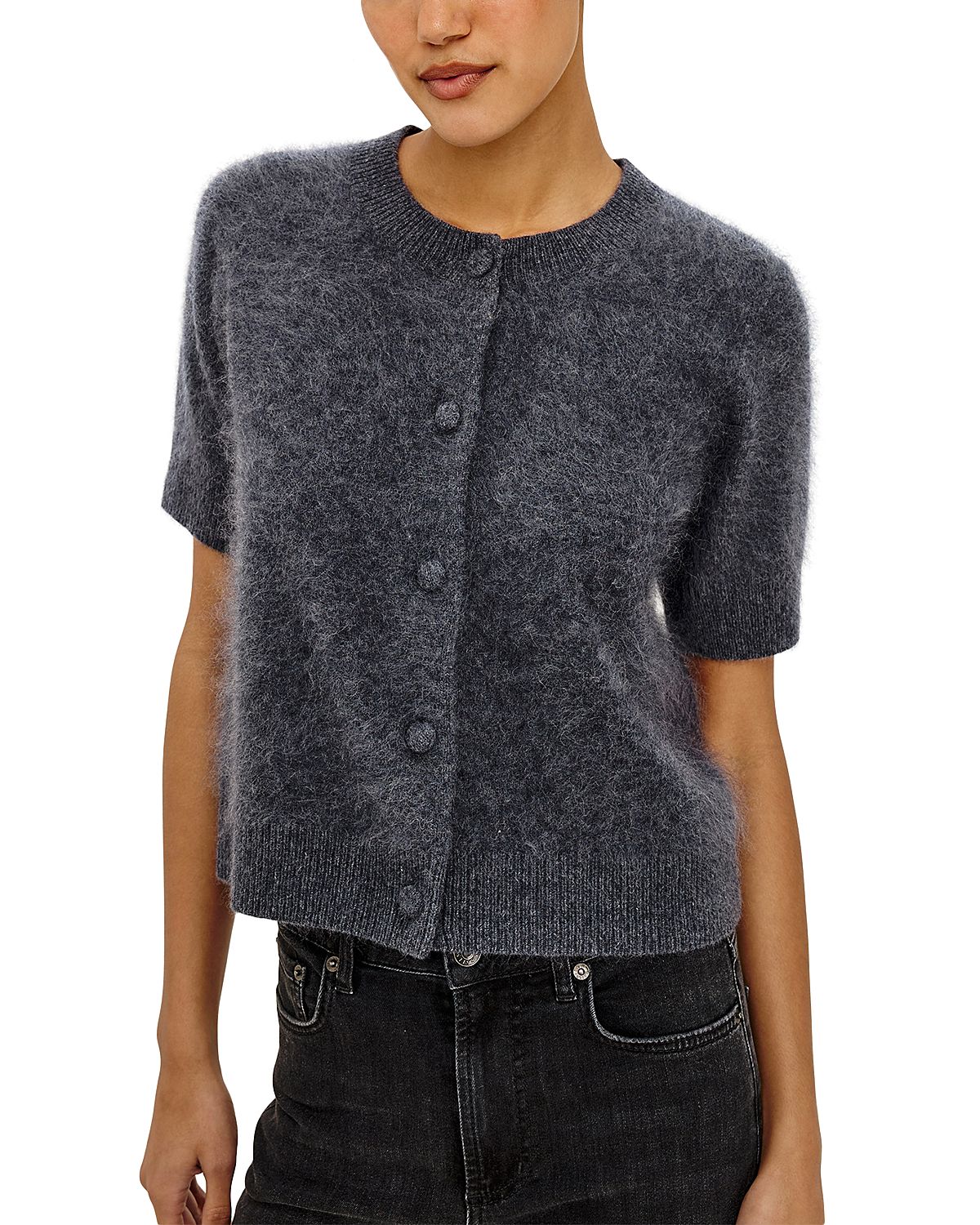 Rails Roman Wool Short Sleeve Cardigan