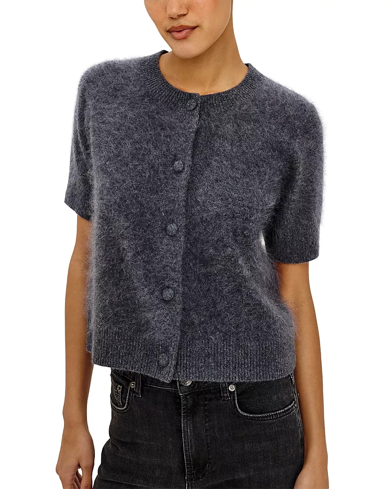 Rails Roman Wool Short Sleeve Cardigan