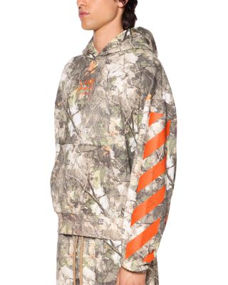 Cotton Camo Diagonal Graphic Logo Hoodie