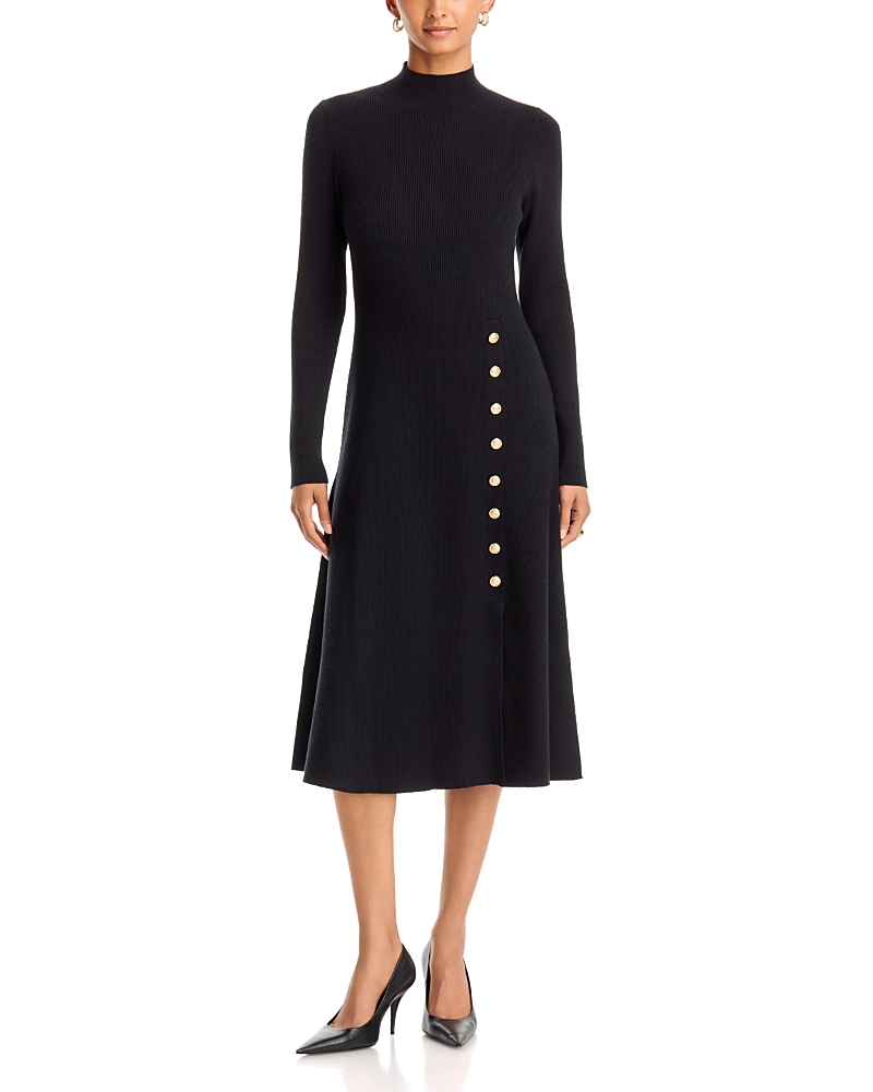 Elie Tahari The Adhara Ribbed Sweater Dress
