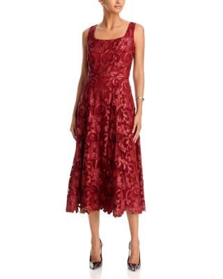 The Chayenne Faux Leather Lace Dress 