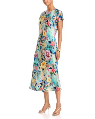 Ryu Bias Dolman Stretch Silk Dress