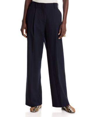 Mid Rise Straight Stretch Trousers