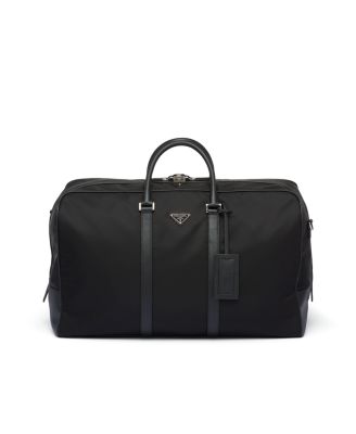  Re-nylon and Saffiano Leather Duffle Bag