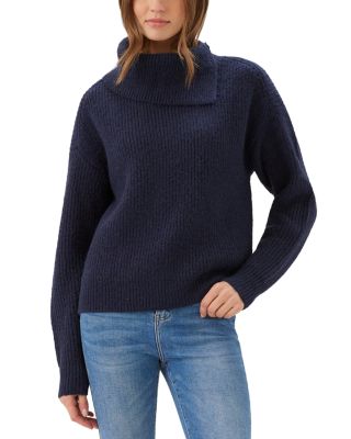 Split Neck Drop Sleeve Sweater