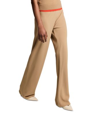 Colette High Waist Crepe Bias Pants