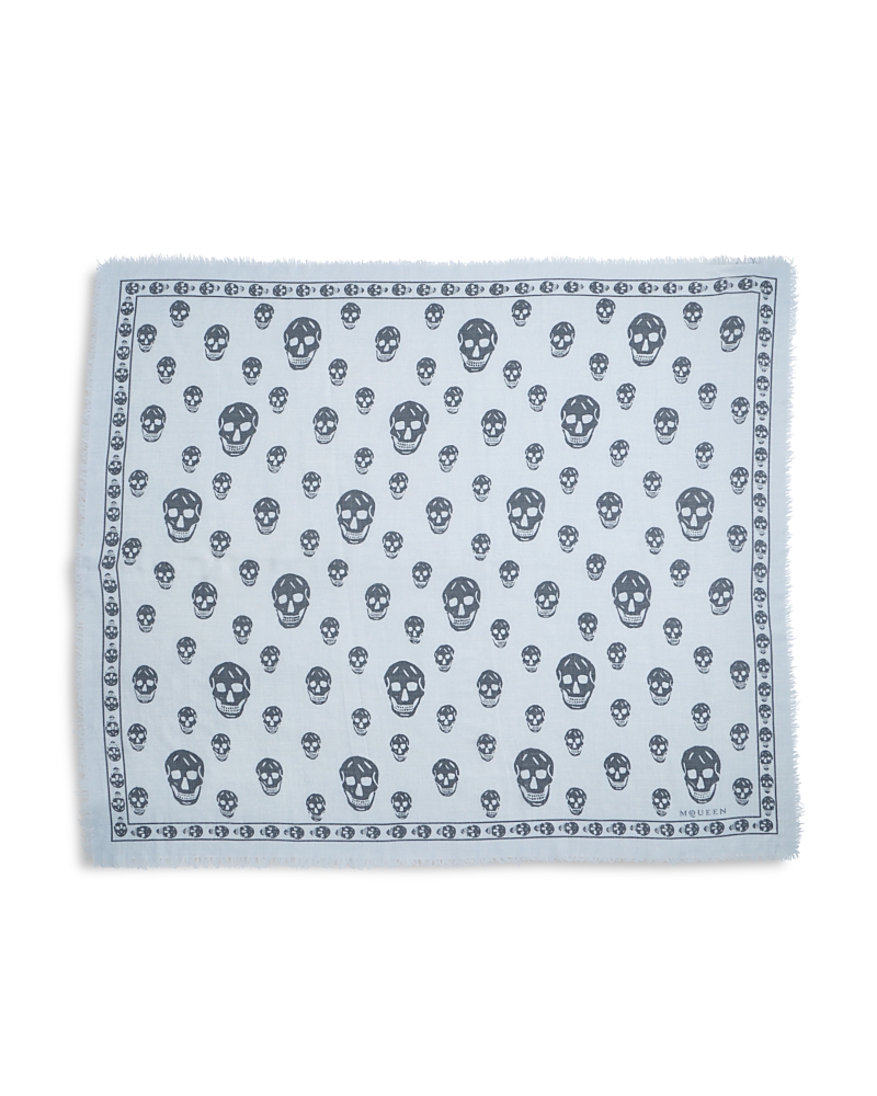 Mcqueen Classic Skull Wool Scarf · NO SIZE