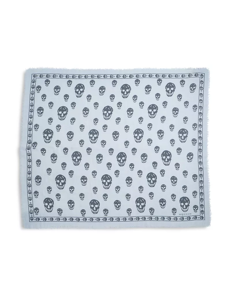 McQueen Classic Skull Wool Scarf