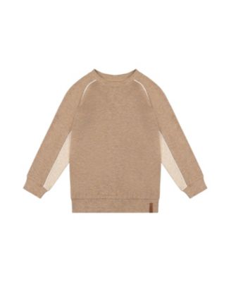 Boys' Brushed Jersey Raglan Sleeve Crew Neck Top - Little Kid, Big Kid