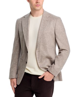 Hutson Wool, Silk & Cashmere Brushed Herringbone Slim Fit Sport Coat