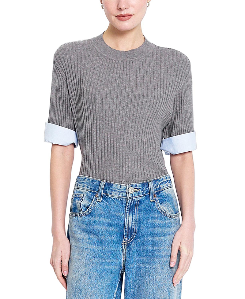 Central Park West Women's Sienna Shirt Cuff Sweater
