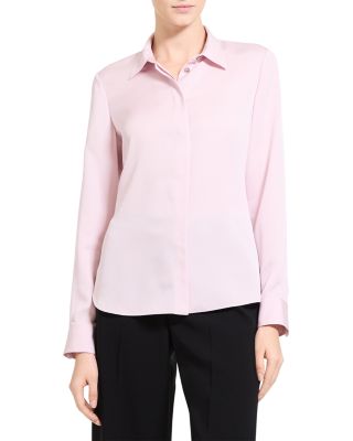 Classic Fitted Silk Shirt