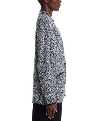Notch Collar Cotton & Nylon Jacket - thumbnail 5