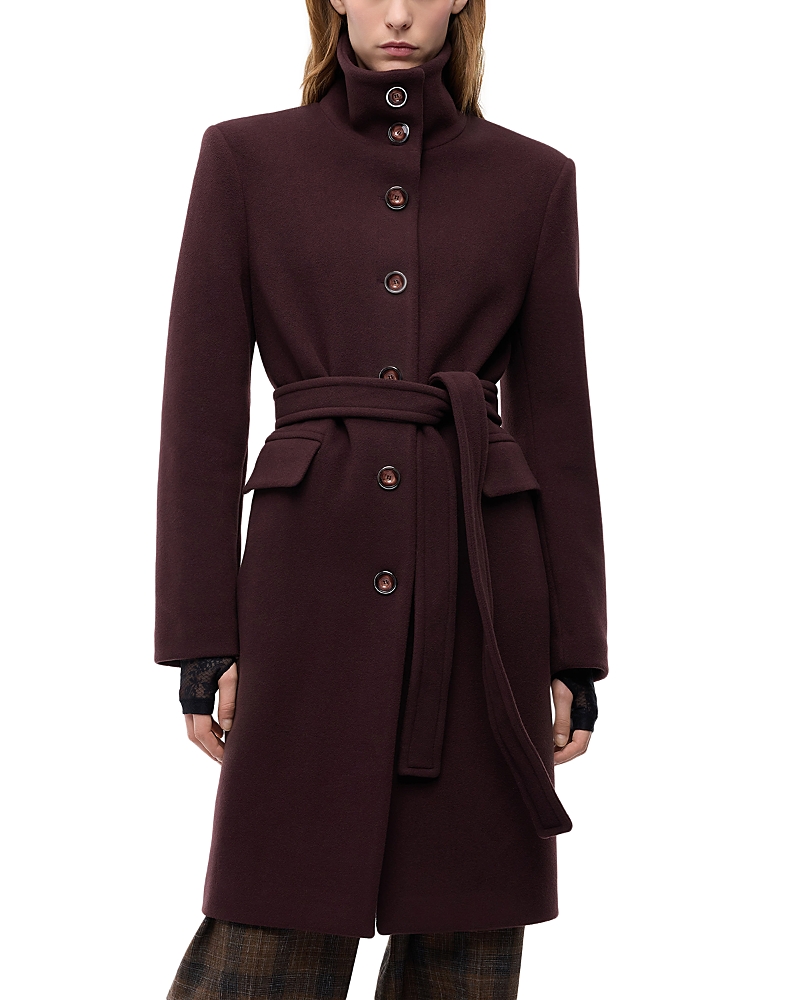 Pinko Citiso Wool Blend Double Cloth Coat