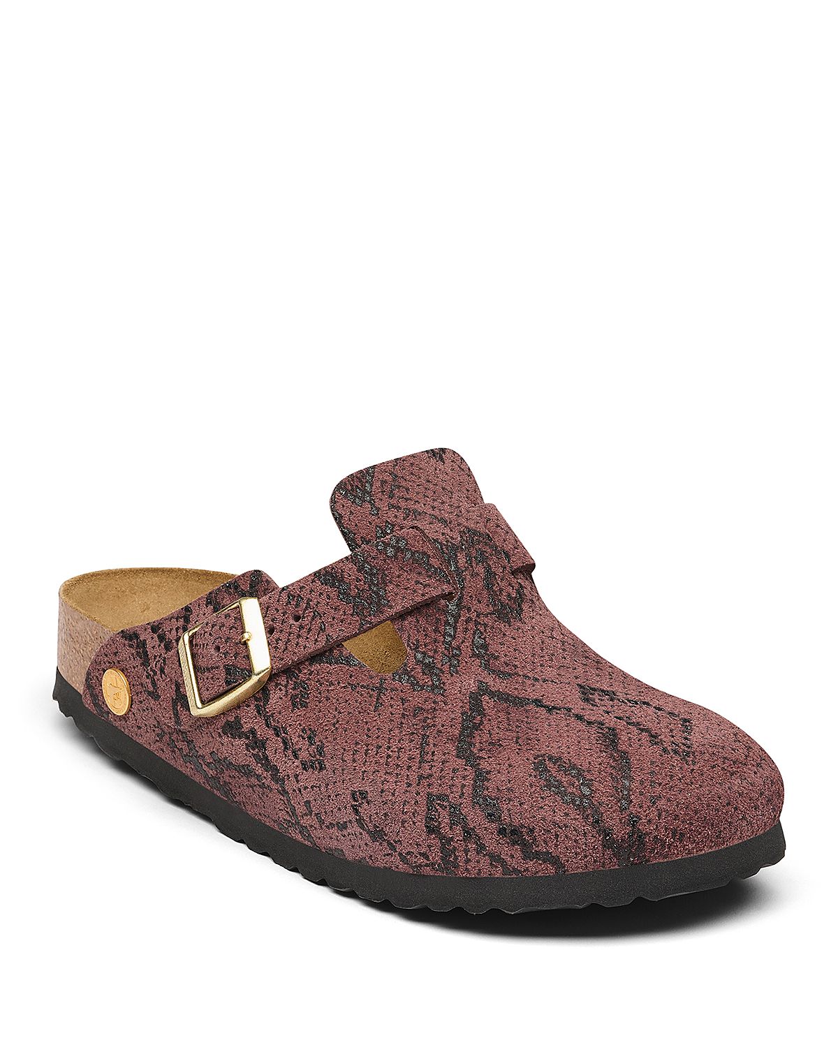 Birkenstock Women's Boston Printed Suede Clogs