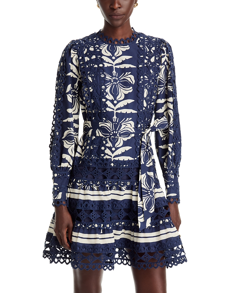 Layered With Love Linda Cotton Lace Trim Mini Dress
