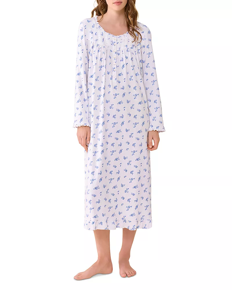 Eileen West Cotton Stretch Pointelle Ballet Nightgown