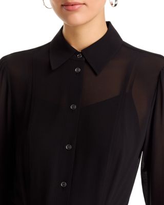 Belted Midi Shirt Dress - thumbnail 3