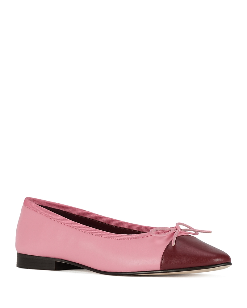 Jeffrey Campbell Women's Arabesque Leather Cap Toe Ballet Flats