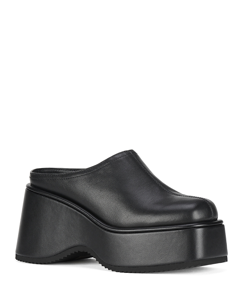 Jeffrey Campbell Women's Waveform Leather Platform Mules