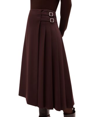 Sutton Pleated Midi Skirt