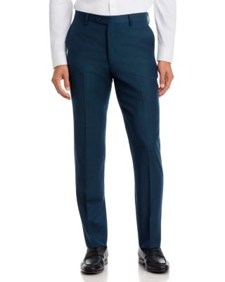 Slim Fit Wool Melange Suit Pants