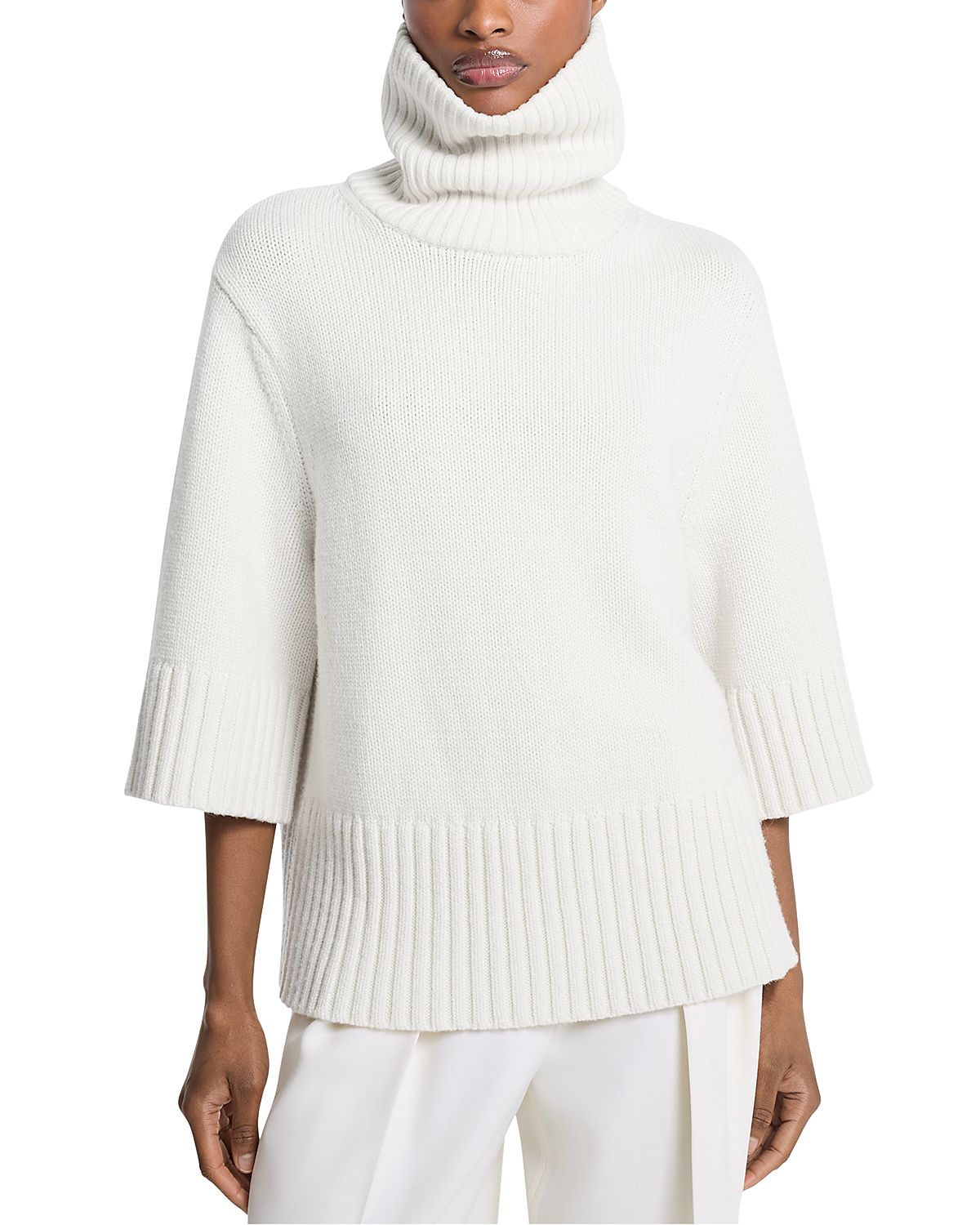 Michael Kors Collection Cashmere Funnel Neck Top