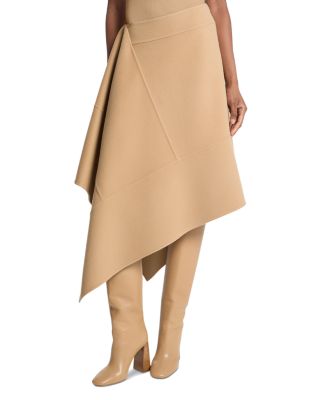 Wool Asymmetric Skirt