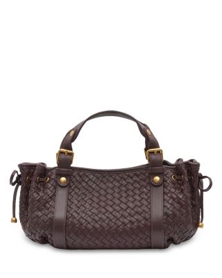 Gerard Darel 12H Small Woven Leather Handbag