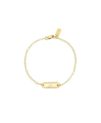  Cora Engraved Initial Bracelet