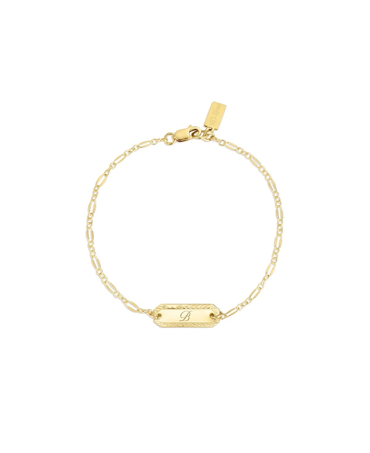 Set & Stones Cora Engraved Initial Bracelet