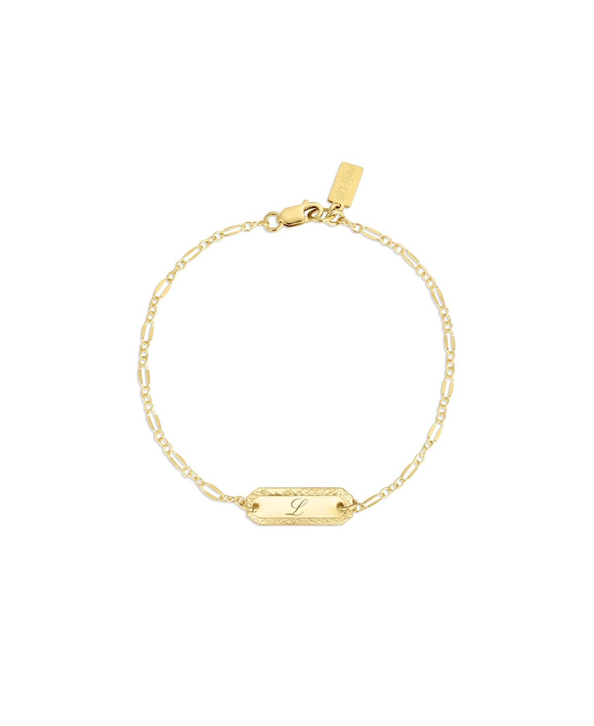 Set & Stones Cora Engraved Initial Bracelet