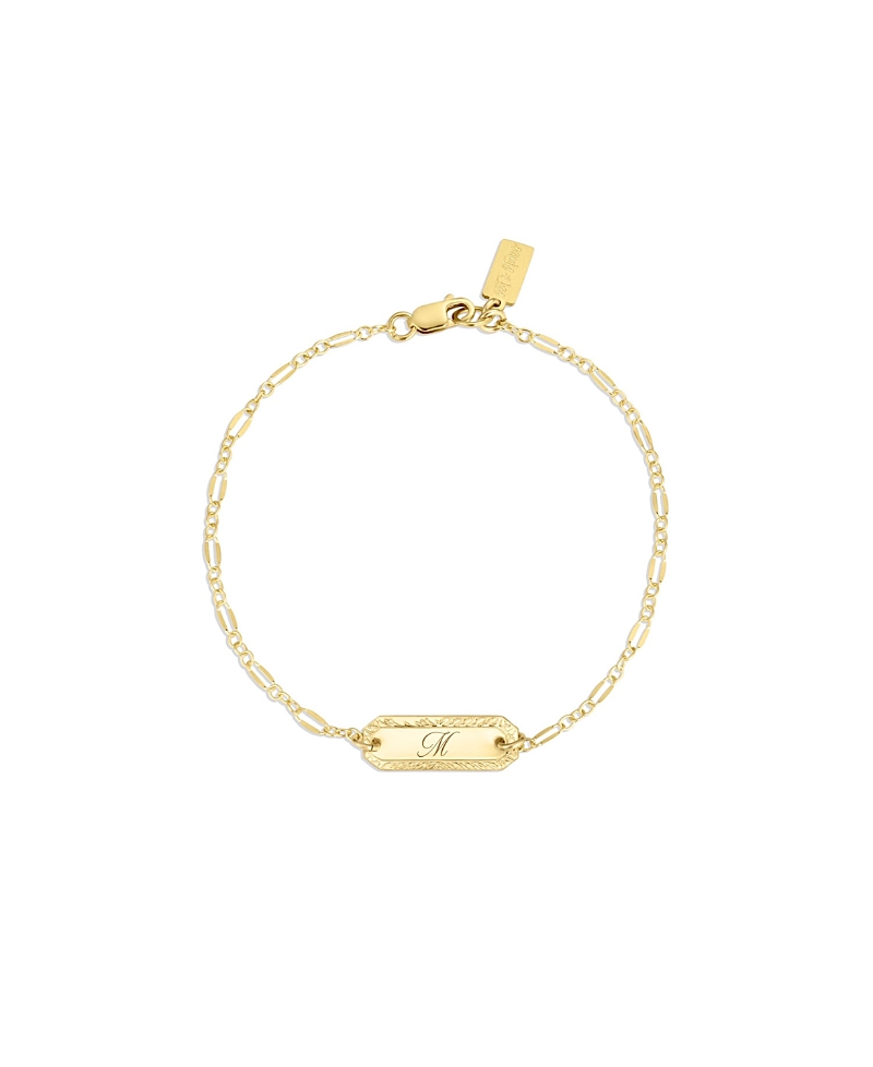 Set & Stones Cora Engraved Initial Bracelet · OS