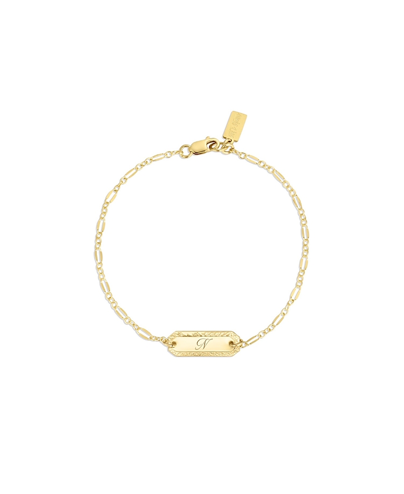 Set & Stones Cora Engraved Initial Bracelet
