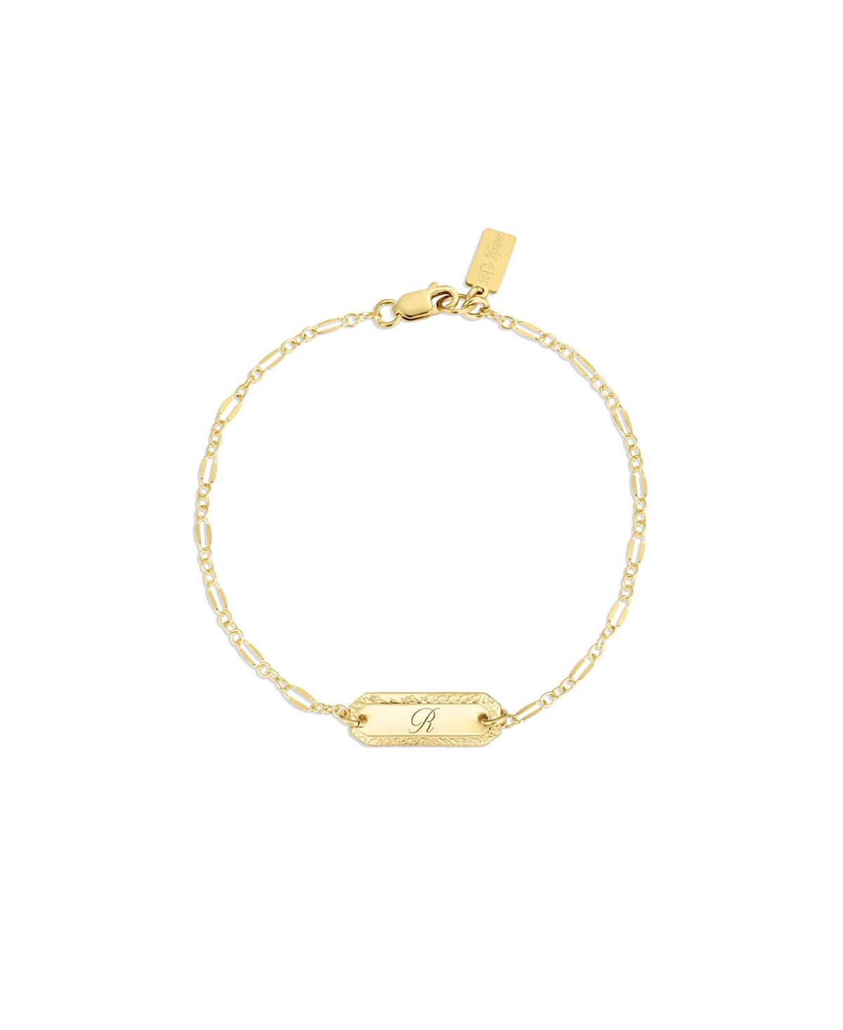 Set & Stones Cora Engraved Initial Bracelet