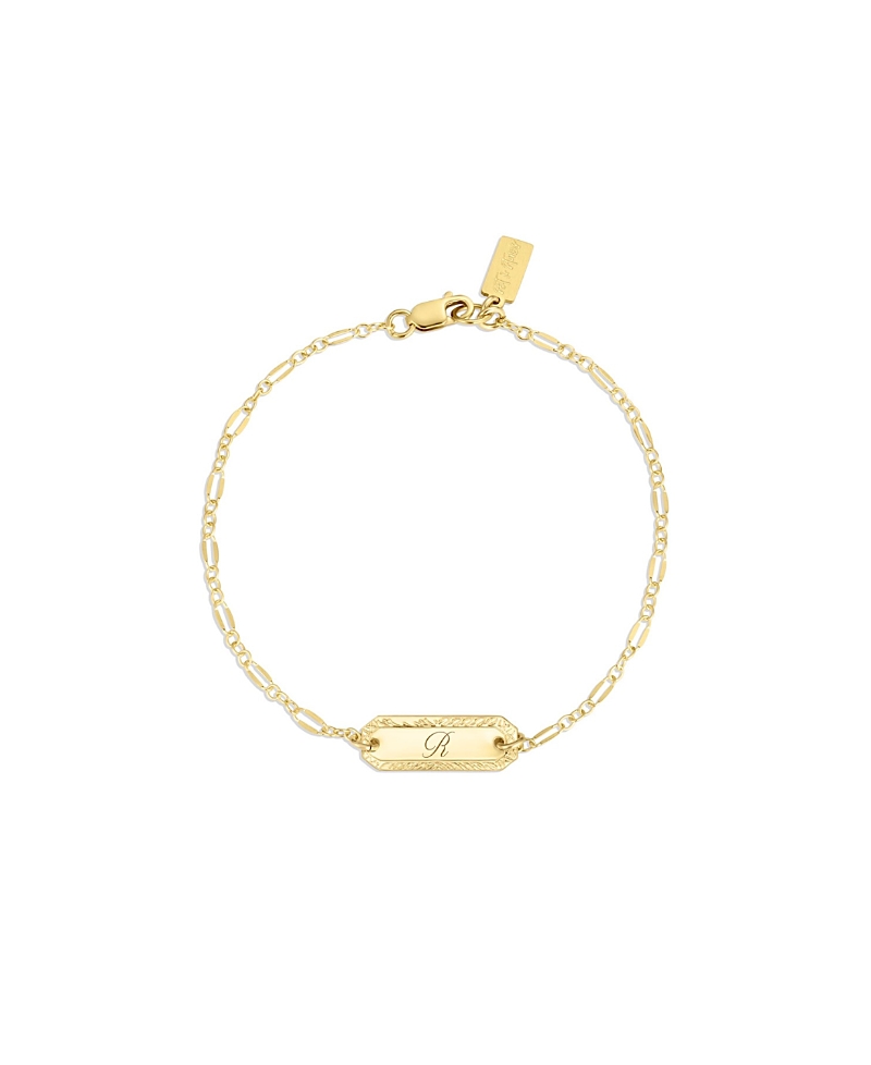 Set & Stones Cora Engraved Initial Bracelet