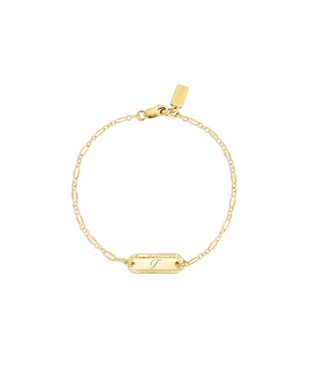 Set & Stones Cora Engraved Initial Bracelet