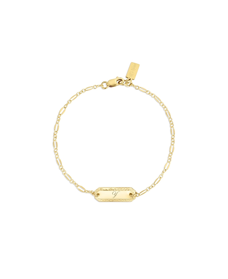 Set & Stones Cora Engraved Initial Bracelet · OS