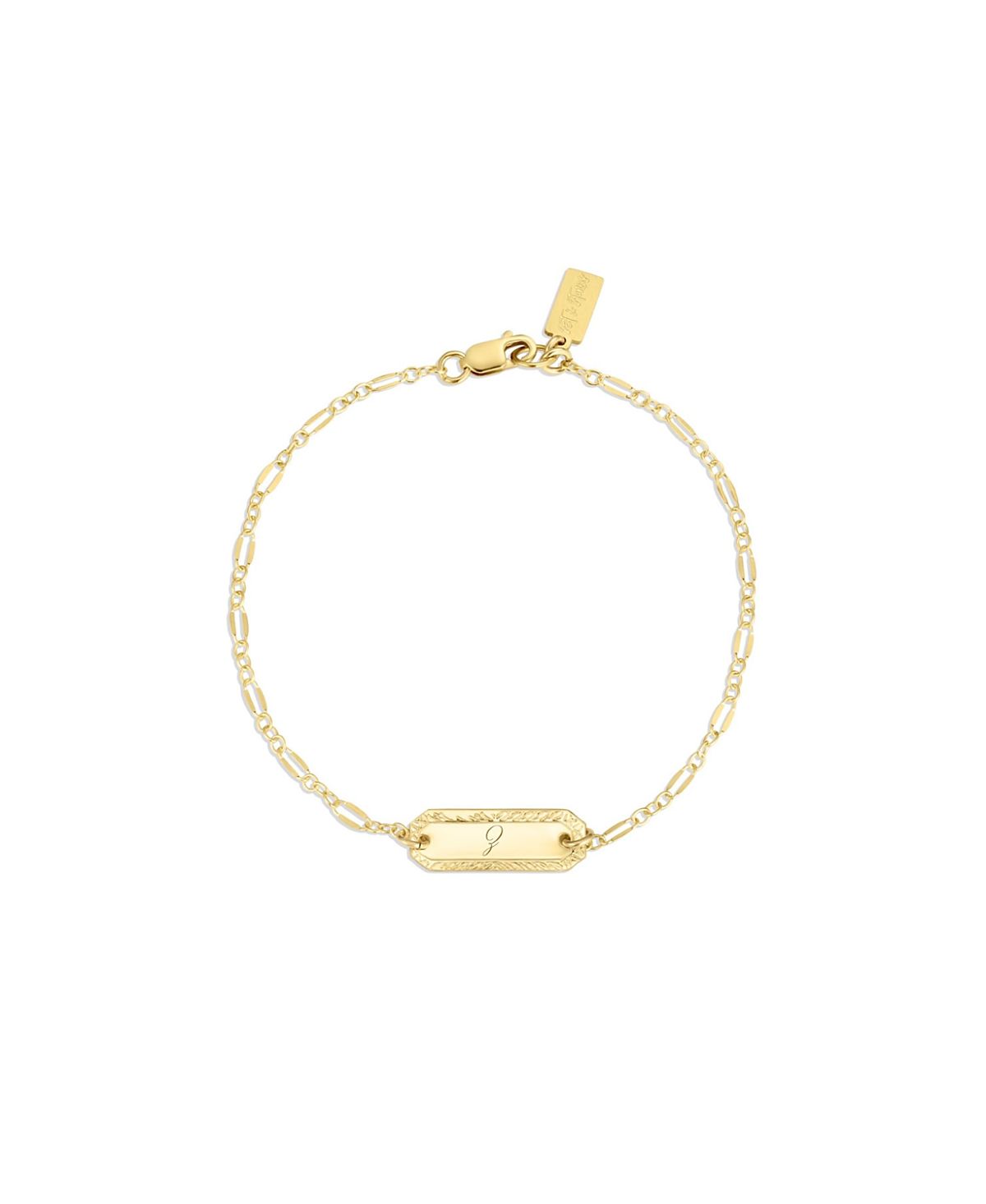 Set & Stones Cora Engraved Initial Bracelet