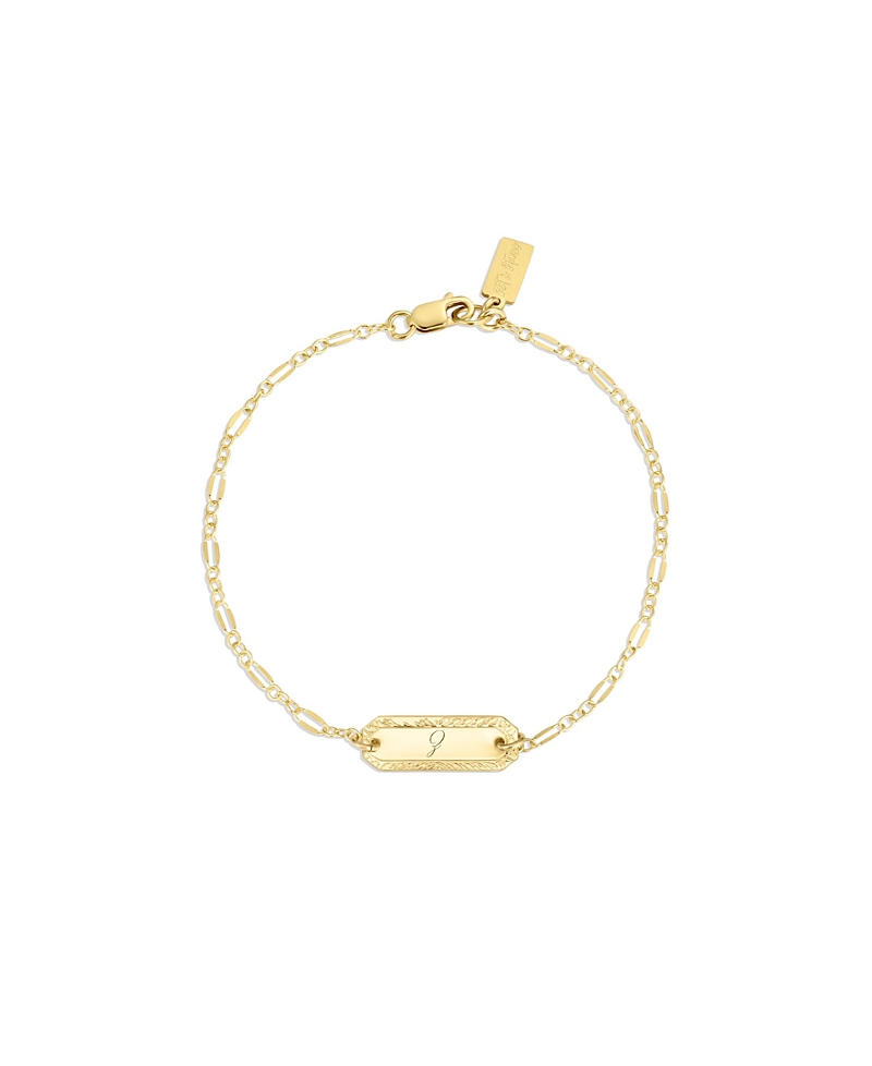 Set & Stones Cora Engraved Initial Bracelet