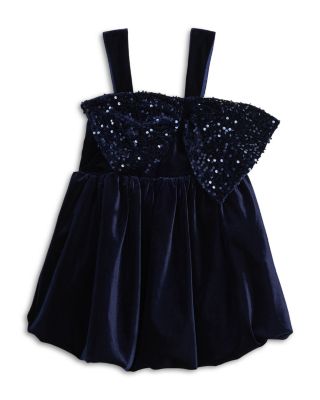 Girls' Kirrily Velour Bow Dress - Little Kid, Big Kid