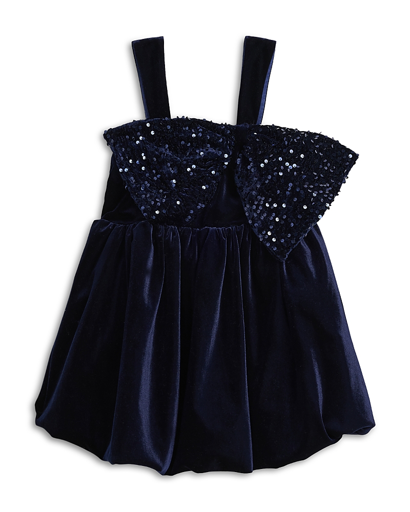 Bardot Girls' Kirrily Velour Bow Dress - Little Kid, Big Kid