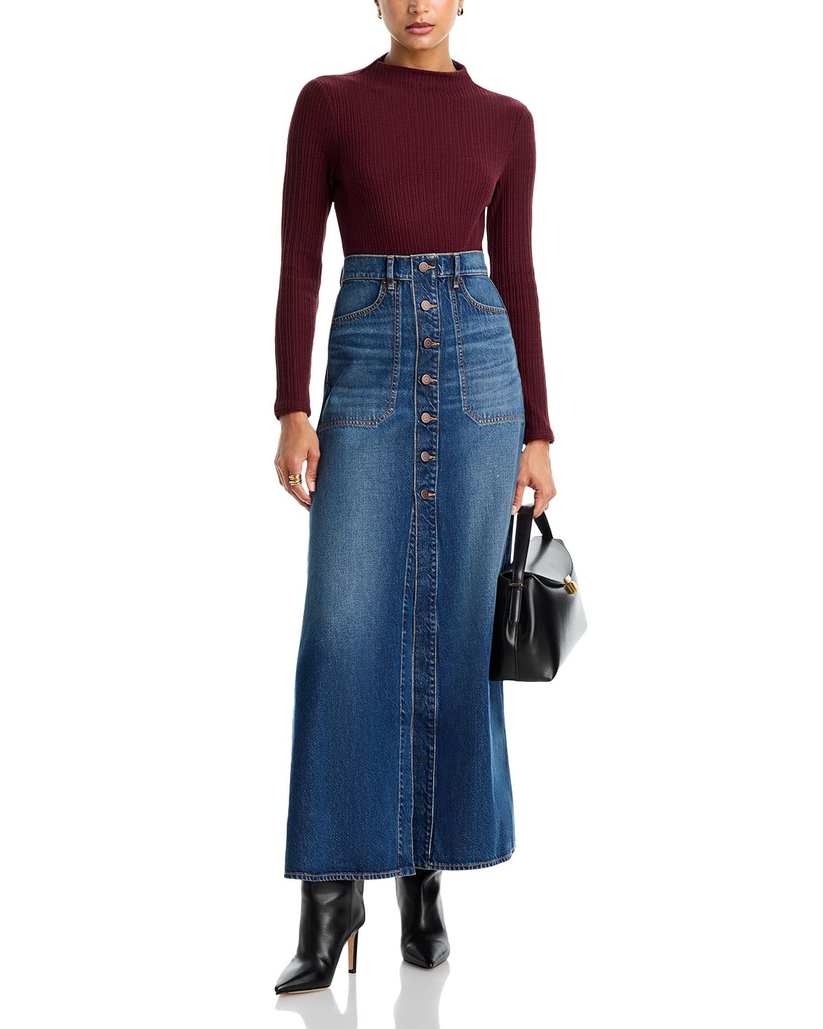 Hathaway Denim Maxi Skirt thumbnail 2