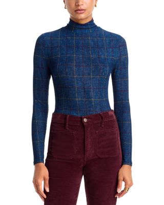 Veronica Beard Wyeth Stretch Jersey Turtleneck Top