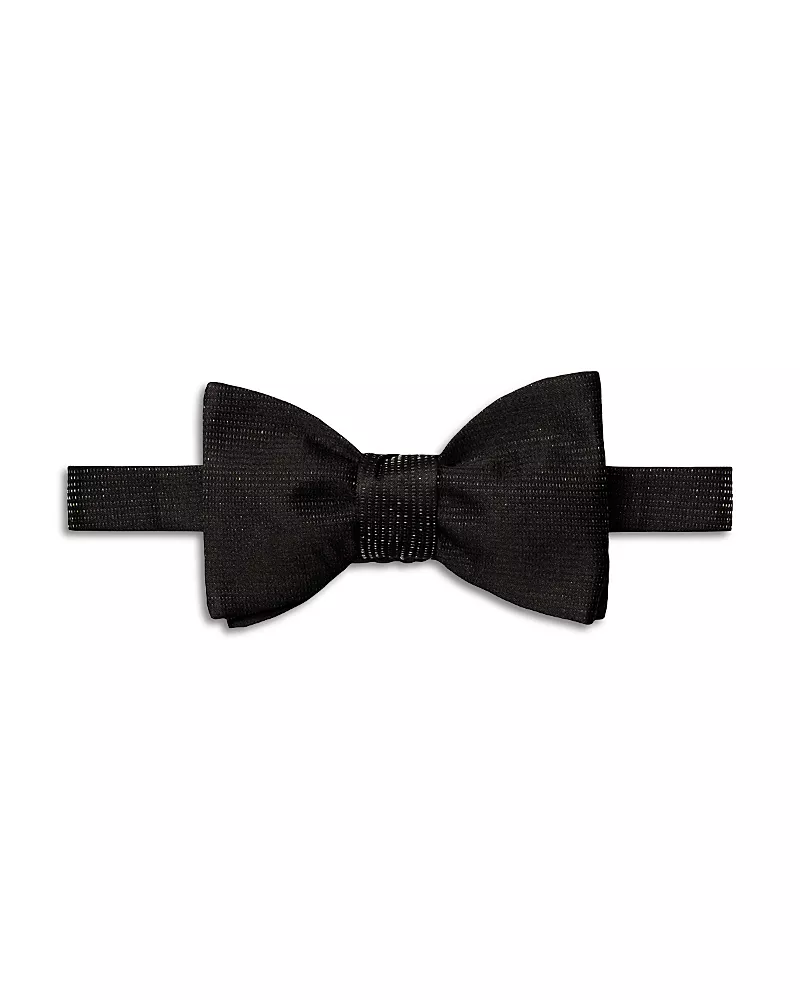 Eton Micro Woven Silk Bow Tie - Pre-Tied
