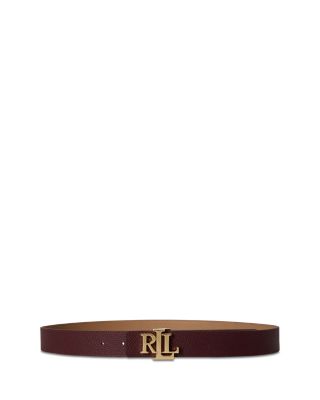 Logo Reversible Pebbled Leather