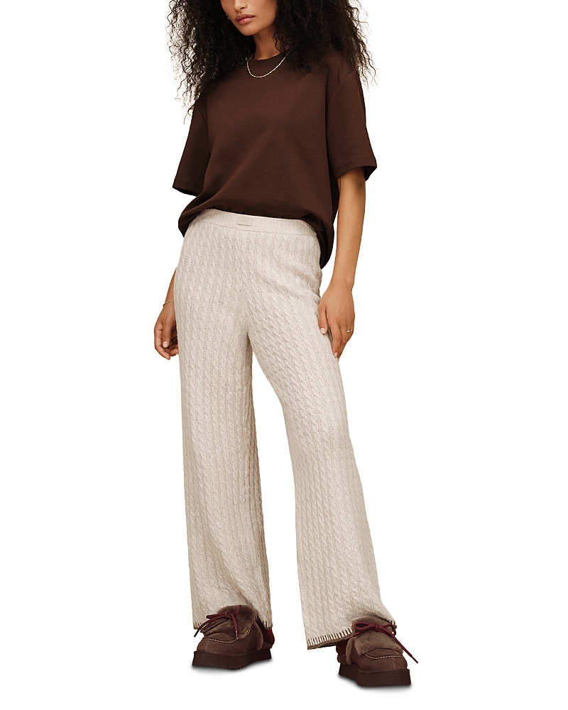 Ugg Rylynn Cable Knit Straight Leg Sweater Lounge Pants